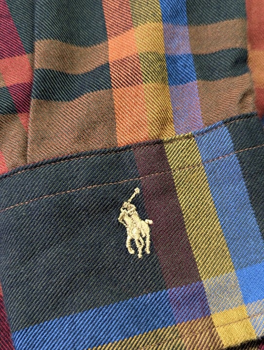 Polo Ralph Lauren Women's Plaid Cotton Shirt Size 0 (MSRP $168)