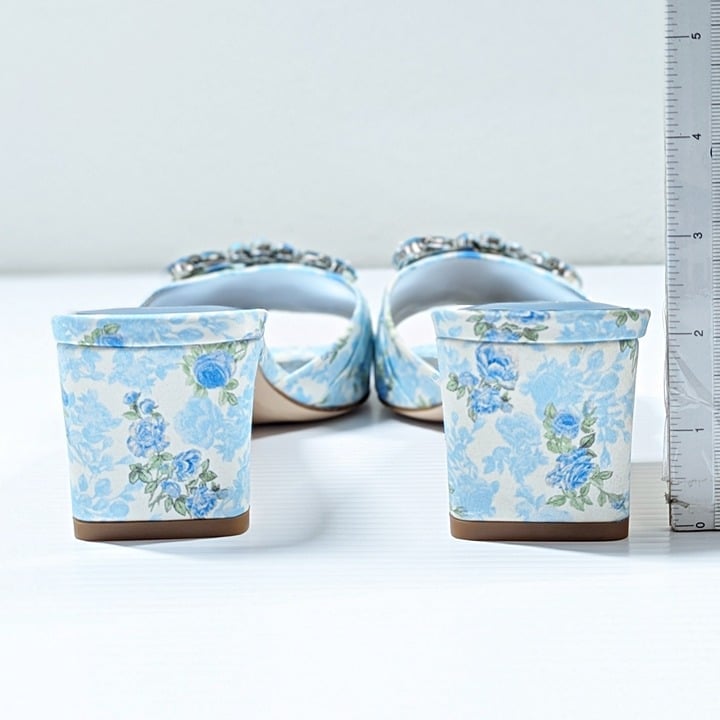 Sophia Webster x LoveShackFancy Womens Margaux Mid Mule Sandal Size 38 MSRP $900