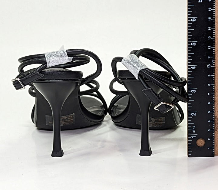 Aqua Women's Arlow Black Ankle Strap High Heel Sandals Size 9.5 (MSRP $108)