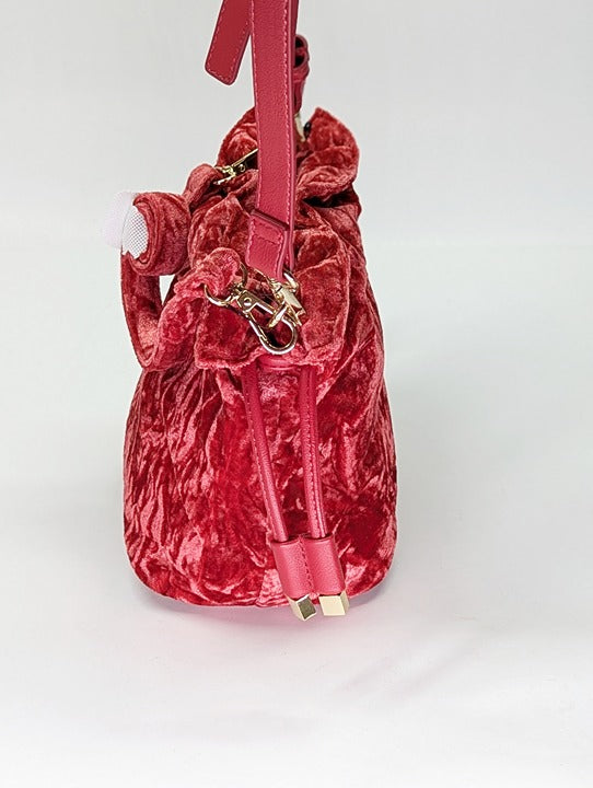 I.N.C. International Concepts Meliss Small Red Velvet Bucket Bag (MSRP $80)