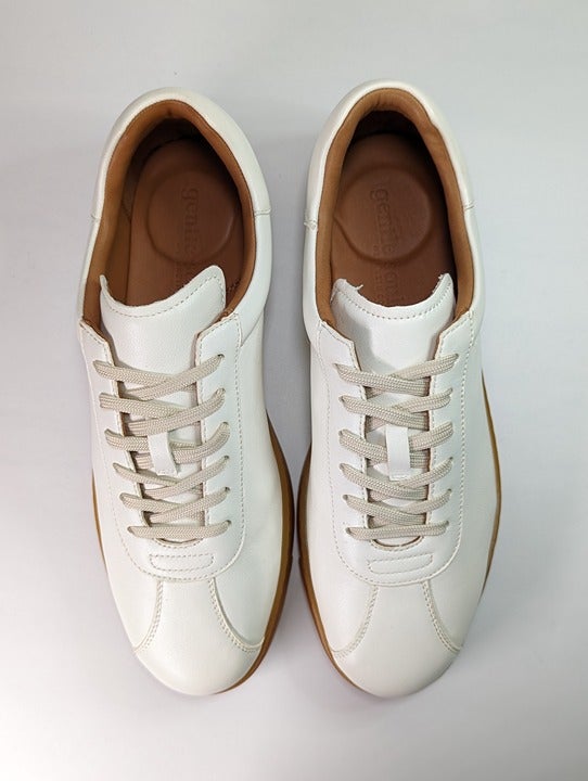 Gentle Souls Men's Nyle White Leather Sneakers Size 10 M (MSRP $295)