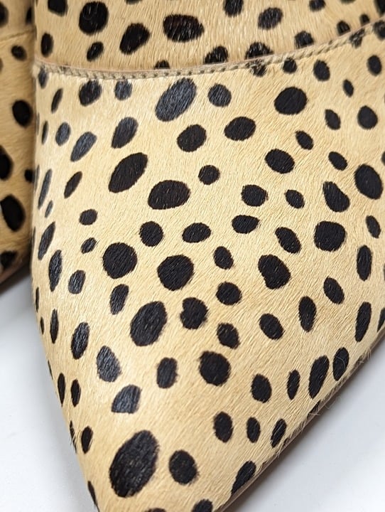 Dolce Vita Women's Cinda High-Heeled Leopard Calf Hair Mules Size 10 (MSRP $198)