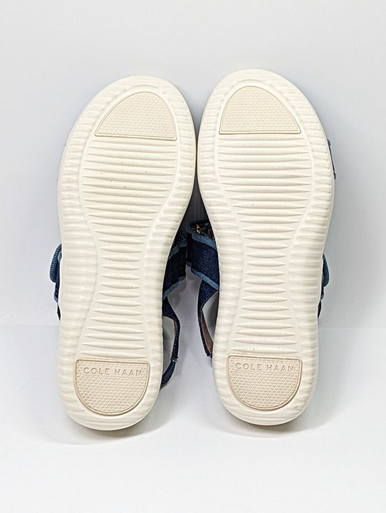 Cole Haan Meritt Women's Zerogrand Denim Platform Sandals Size 8 (MSRP $175)