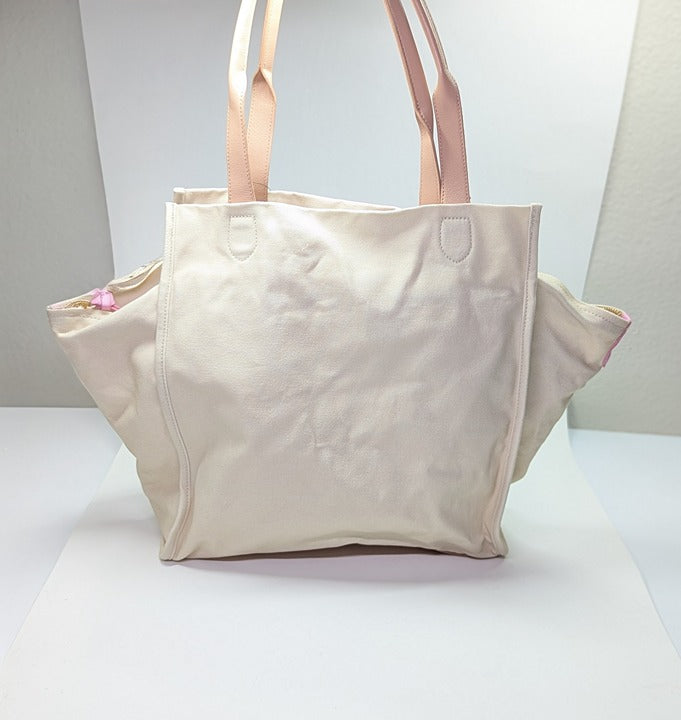 On 34th Cynthiah Extra Large Canvas Shoulder Tote Bag Weekend Vibe (MSRP $90)