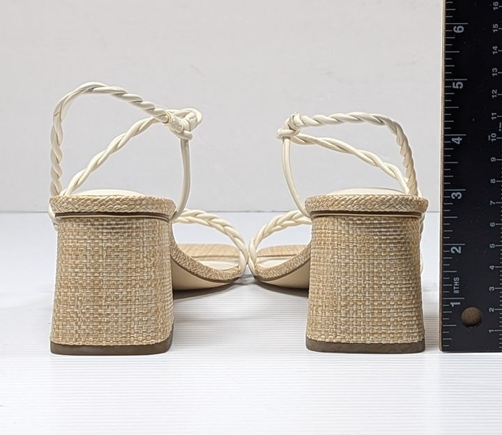 Marc Fisher Women's Carys Twisted Strap Block Heel Sandals Size 8.5 (MSRP $130)