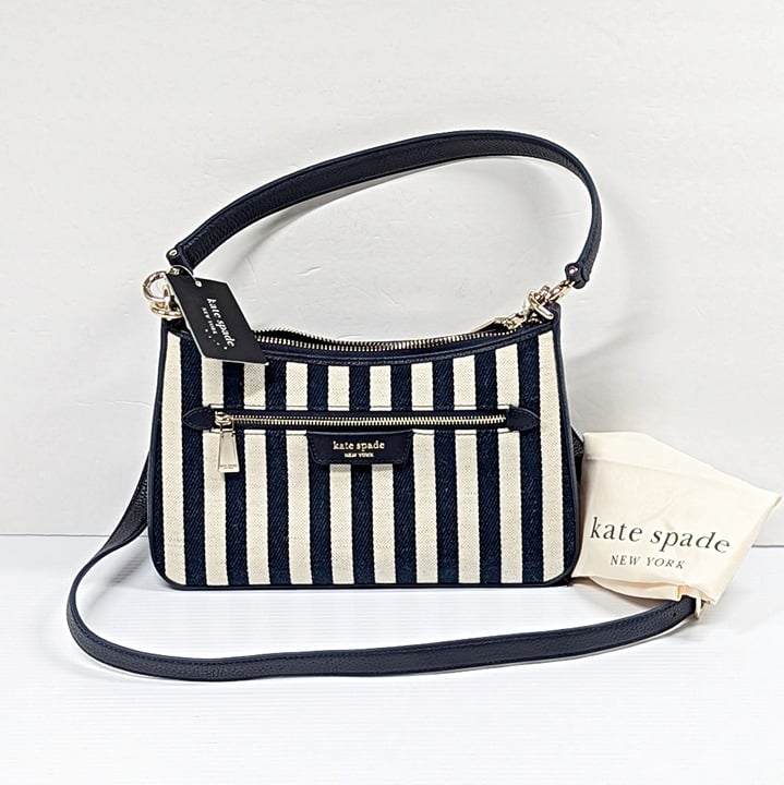 Kate Spade Hudson Convertible Crossbody Bag in Parisian Navy Multi (MSRP $248)