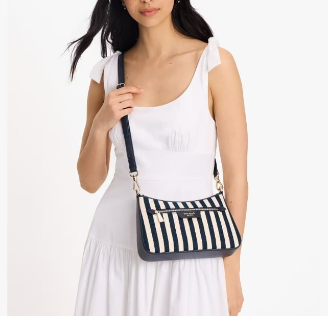 Kate Spade Hudson Convertible Crossbody Bag in Parisian Navy Multi (MSRP $248)