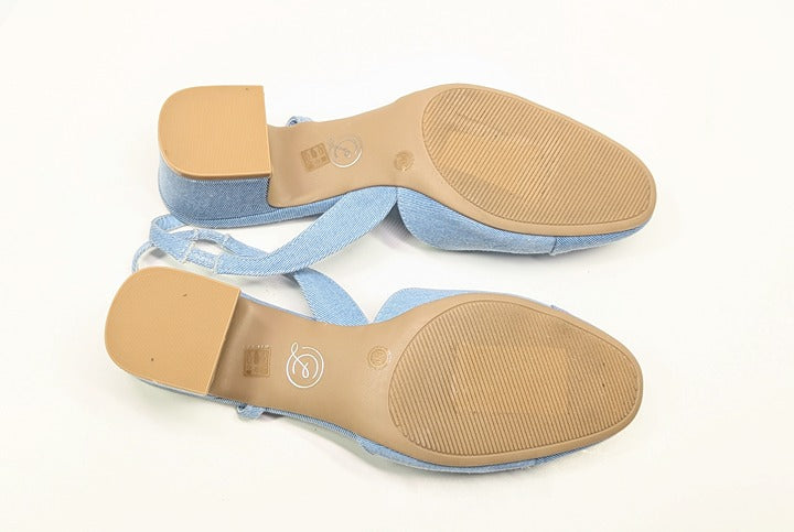 Chinese Laundry Rozie Women's Denim Slingback Pump Size 10 (MSRP $80)