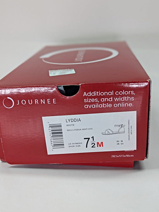 Journee Collection Women's Lyddia Espadrille Flat Sandals Size 7.5 M (MSRP $79)