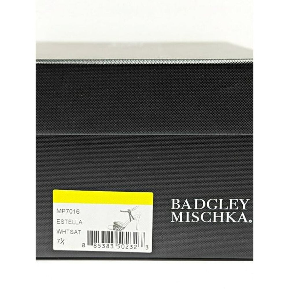 Badgley Mischka Women's Estella Crystal Knot Cocktail Sandals Size 7.5 MSRP $255
