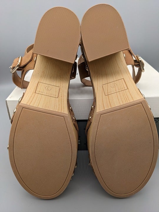 Sun + Stone Delestep Women's Dress Platform Sandals Beige Size 9 M