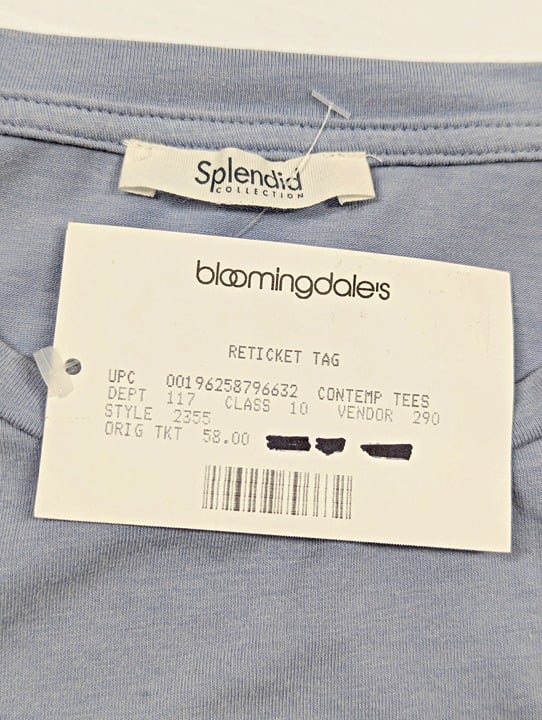 Splendid Genevieve Women's Crewneck Tee Short Sleeve Size XS (MSRP $58)