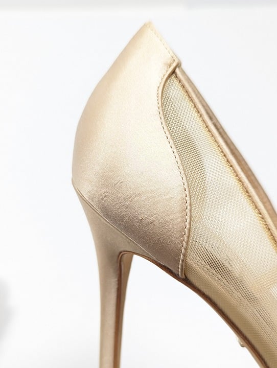 Badgley Mischka Women's Pepper Embellished Pumps Satin Size 9 (MSRP $295)