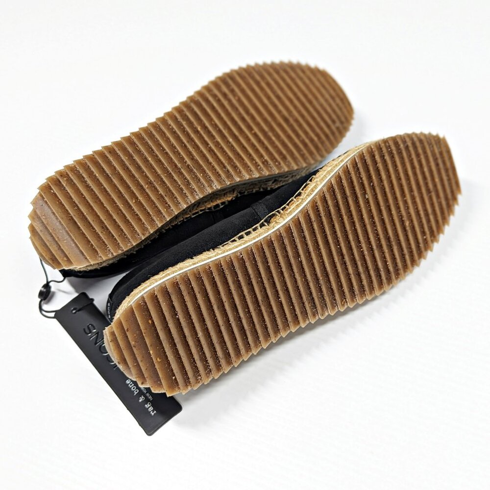 Rag & Bone Women's Espadrille Runner Black Suede Flats Size 40 EU (MSRP $295)