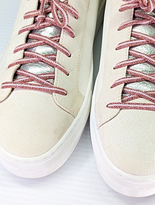 P448 Women's Thea Lace-Up Low-Top Platform Sneakers Minichess Size 40 MSRP $298