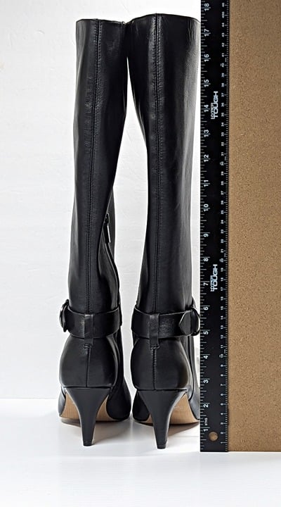 Splendid Women's Fortuna Buckled High Heel Boots Black Size 7.5 (MSRP $240)