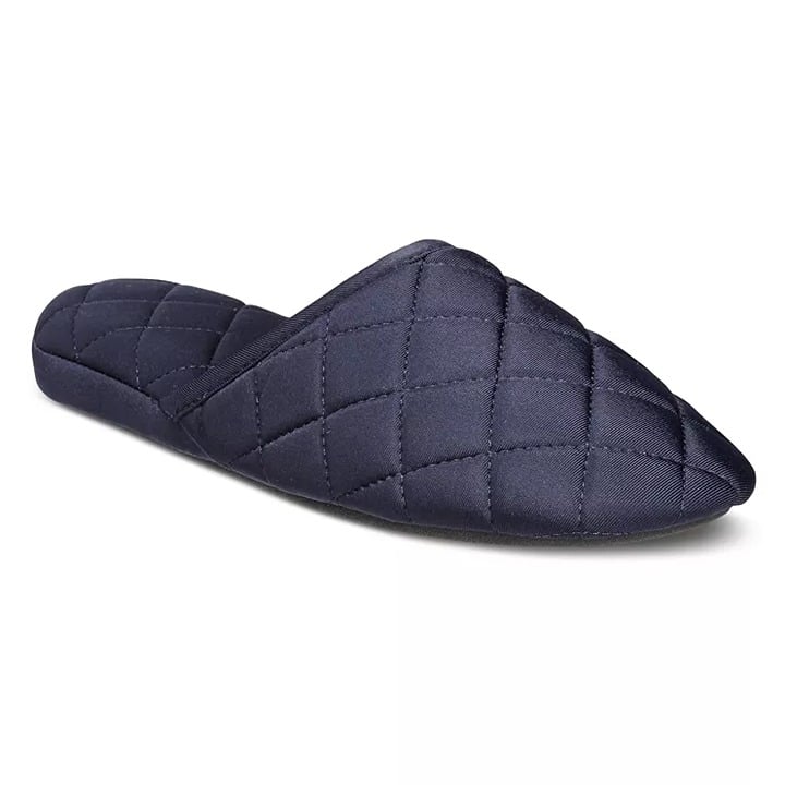 Charter Club Women's Quilted Slippers Indigo Sea Size XL (11-12) MSRP $35