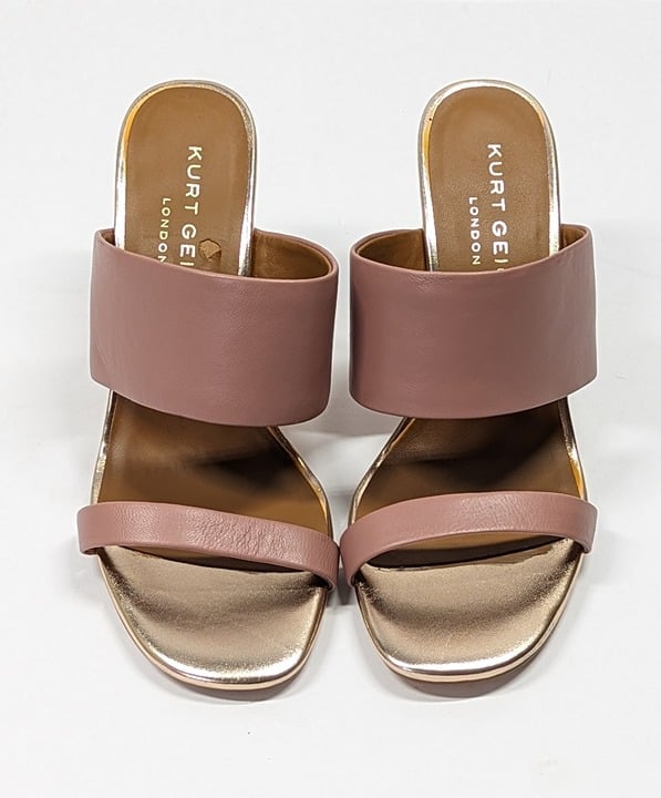 Kurt Geiger London Women's Charing Wedge Sandals Pale Pink Size 36.5 (MSRP $185)