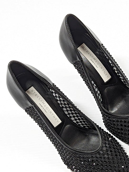Stella McCartney Women's Stella Iconic Studded Mesh Pumps Size 36 EU (MSRP $995)
