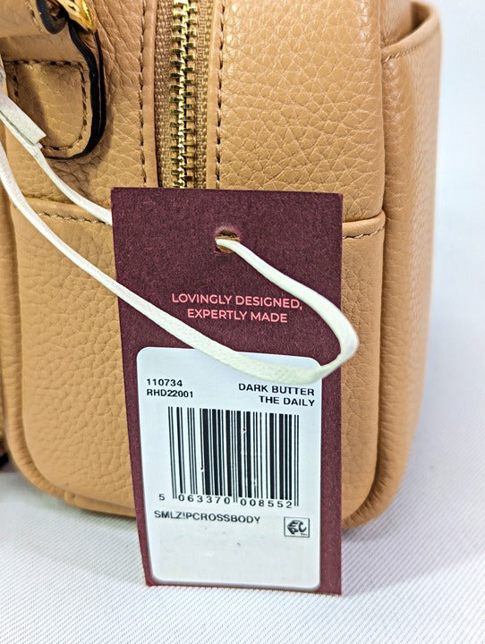 Radley London The Daily Mini Leather Zip Around Crossbody Bag (MSRP $168)