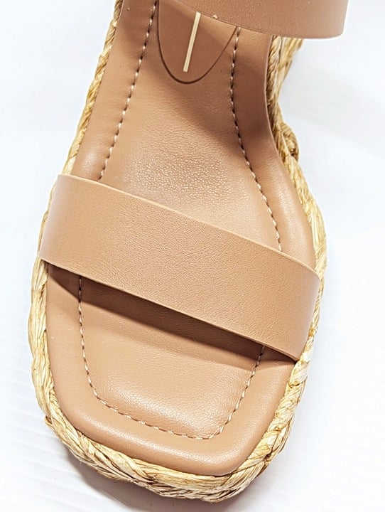 Dolce Vita Women's Aldona Cafe Leather Wedge Sandal Size 9 (MSRP $130)
