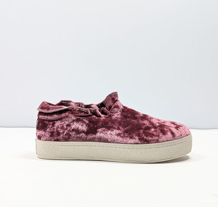Opening Ceremony Women's Didi Velvet Ruffle Slip-On Sneaker Size 37 (MSRP $225)