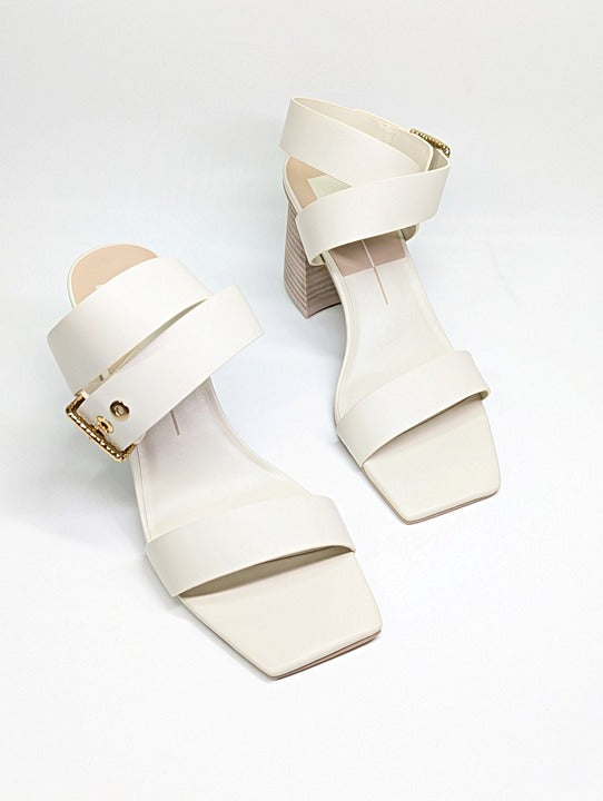 Dolce Vita Women's Paytin Ivory Ankle-Strap City Sandals Size 10 (MSRP $130)