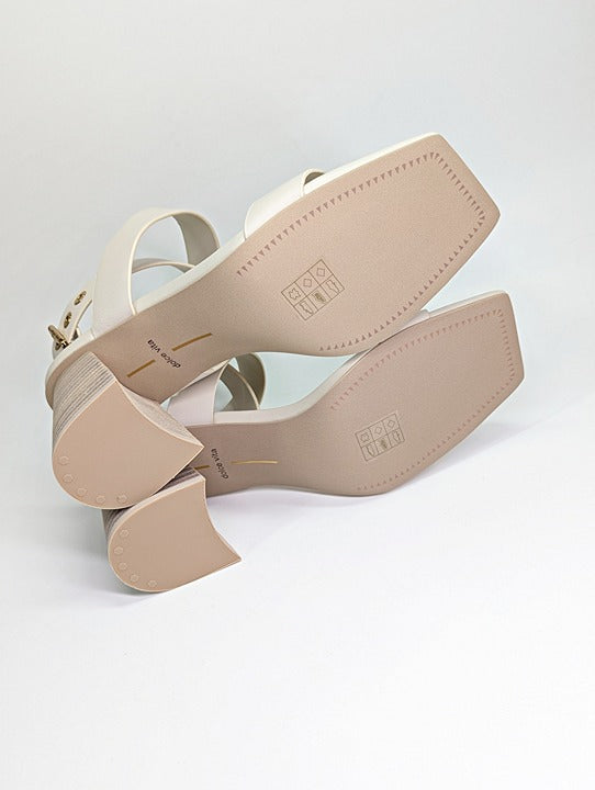 Dolce Vita Women's Paytin Ivory Ankle-Strap City Sandals Size 10 (MSRP $130)