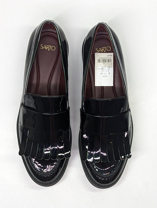 Franco Sarto Women's Calista Black Classic Loafer Size 9 (MSRP $140)