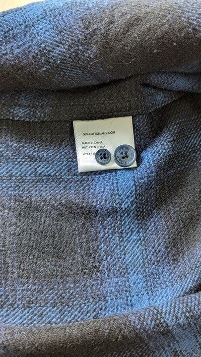 Weatherproof Vintage Men's Unlined Shirt Jacket Navy Size M (MSRP $80)