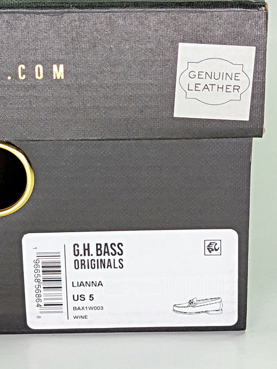 G.H. Bass Women's Weejuns Lianna Horsebit Loafers Wine Size 5 (MSRP $185)