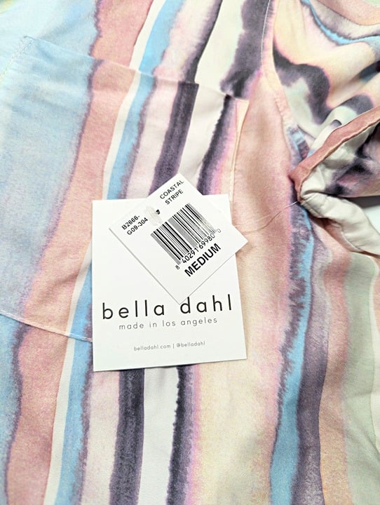 Bella Dahl Women's Long Sleeve Rounded Hem Button Down Size M (MSRP $158)