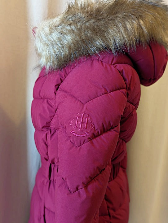 Tommy Hilfiger Women's Faux-Fur-Trim Hooded Puffer Coat Size XS (MSRP $285)