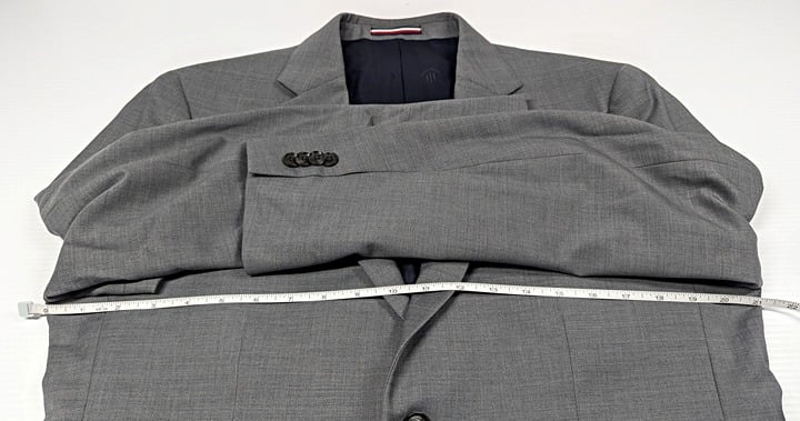 Tommy Hilfiger Men's Modern Fit Twill Suit Pearl Grey Size 40S (MSRP $450)