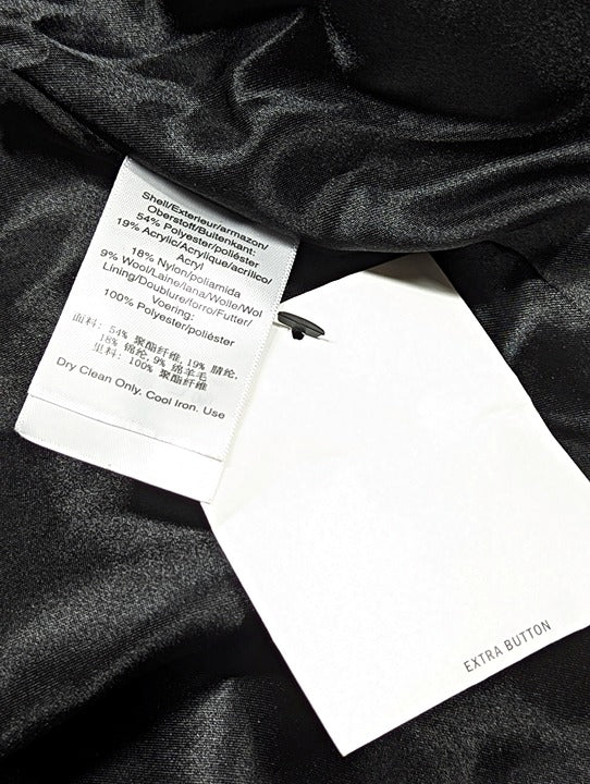 DKNY Petite Notched-Collar Double-Breasted Wrap Coat Size XL 16-18 (MSRP $350)