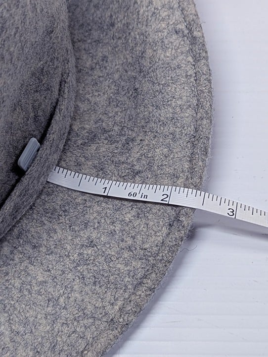 AQUA Women's Weekend Felted 100% Wool Hat Gray O/S (MSRP $98)