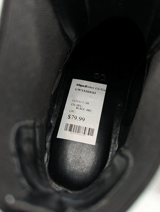 Guess Women's Yesses Signature Black Chelsea Booties Size 7.5 (MSRP $80)