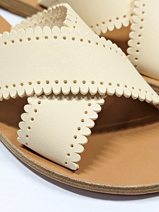 Ancient Greek Sandals Women's Philourgos Slide Sandals Size 37 EU (MSRP $285)