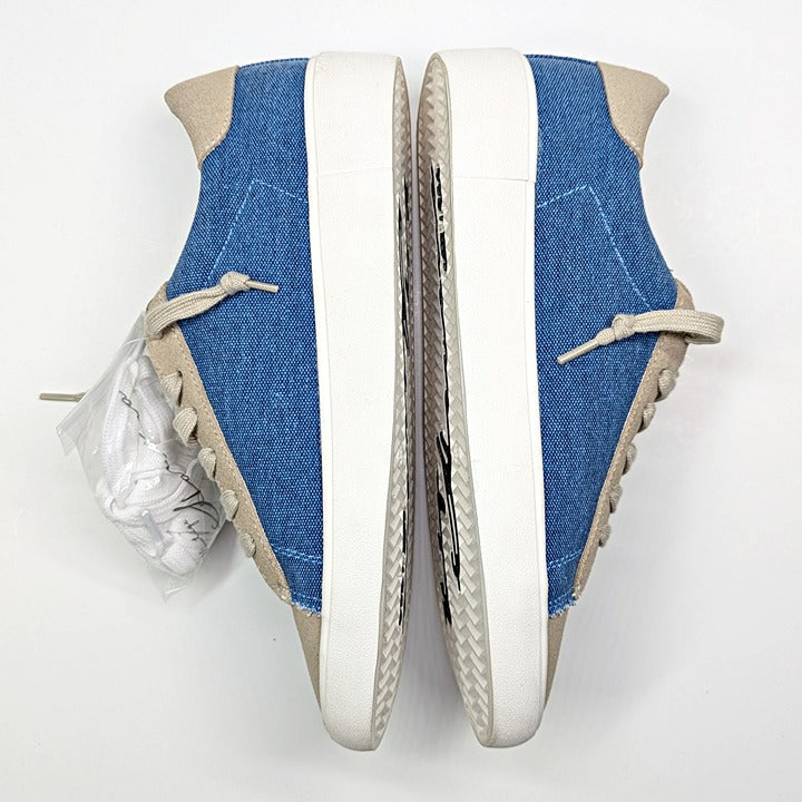 NWOB Vintage Havana Dalia Womens Denim Multi Leather Sneakers Size 8.5 MSRP $150