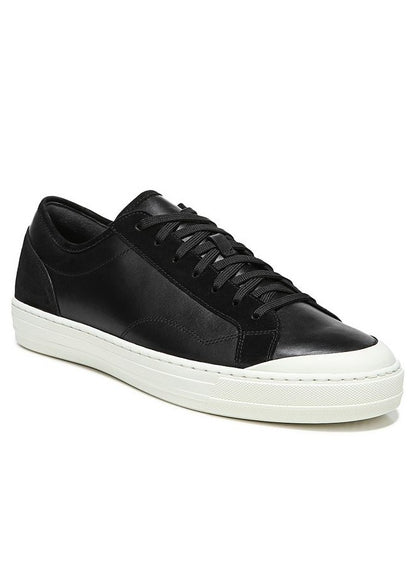 Vince Wescott Men's Black Leather Low Top Lace Up Sneakers Size 10.5 (MSRP $250)