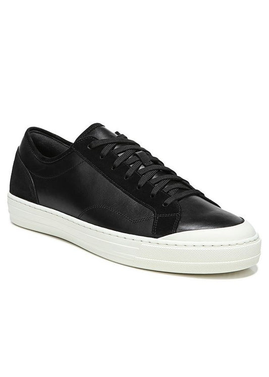 Vince Wescott Men's Black Leather Low Top Lace Up Sneakers Size 10.5 (MSRP $250)