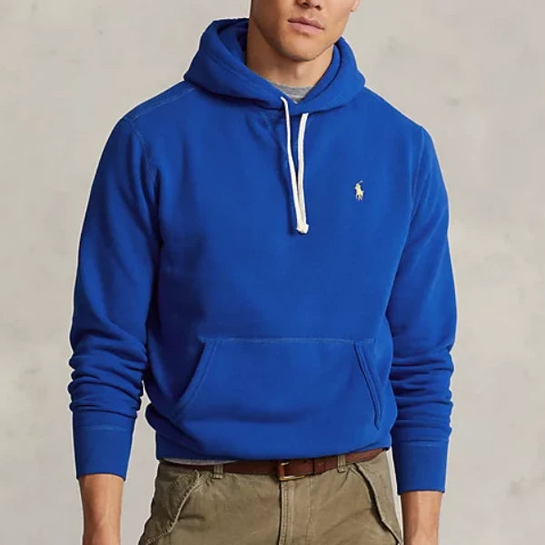 Polo Ralph Lauren Men's Double-Knit Full-Zip Hoodie Blue Size S (MSRP $138)