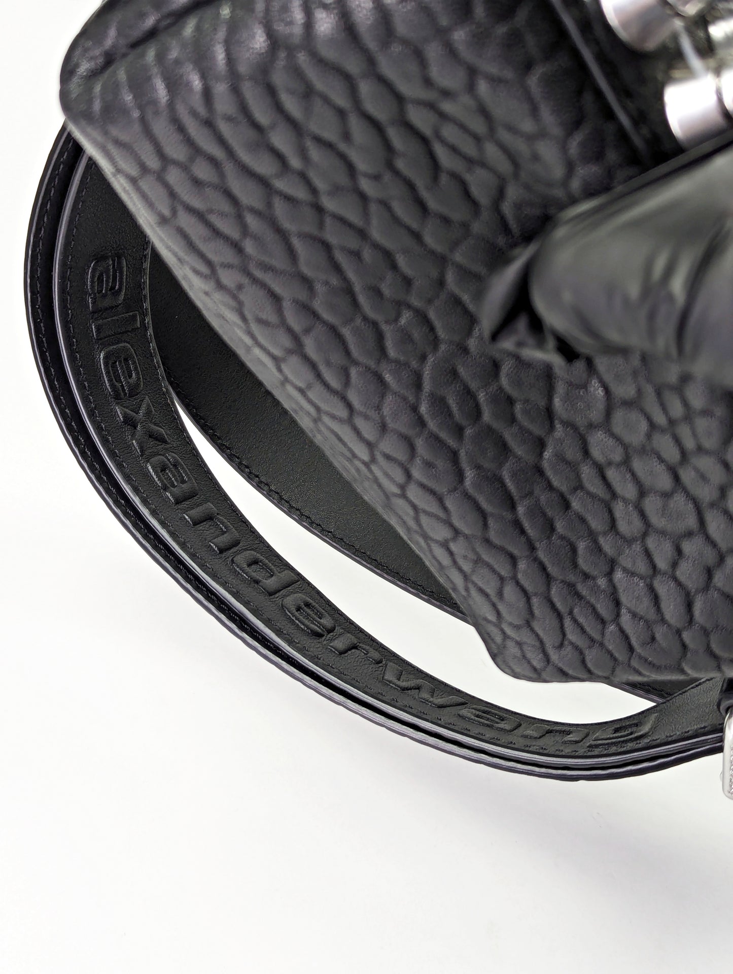 Alexander Wang Ricco Mini Black Leather Convertible Crossbody Bag