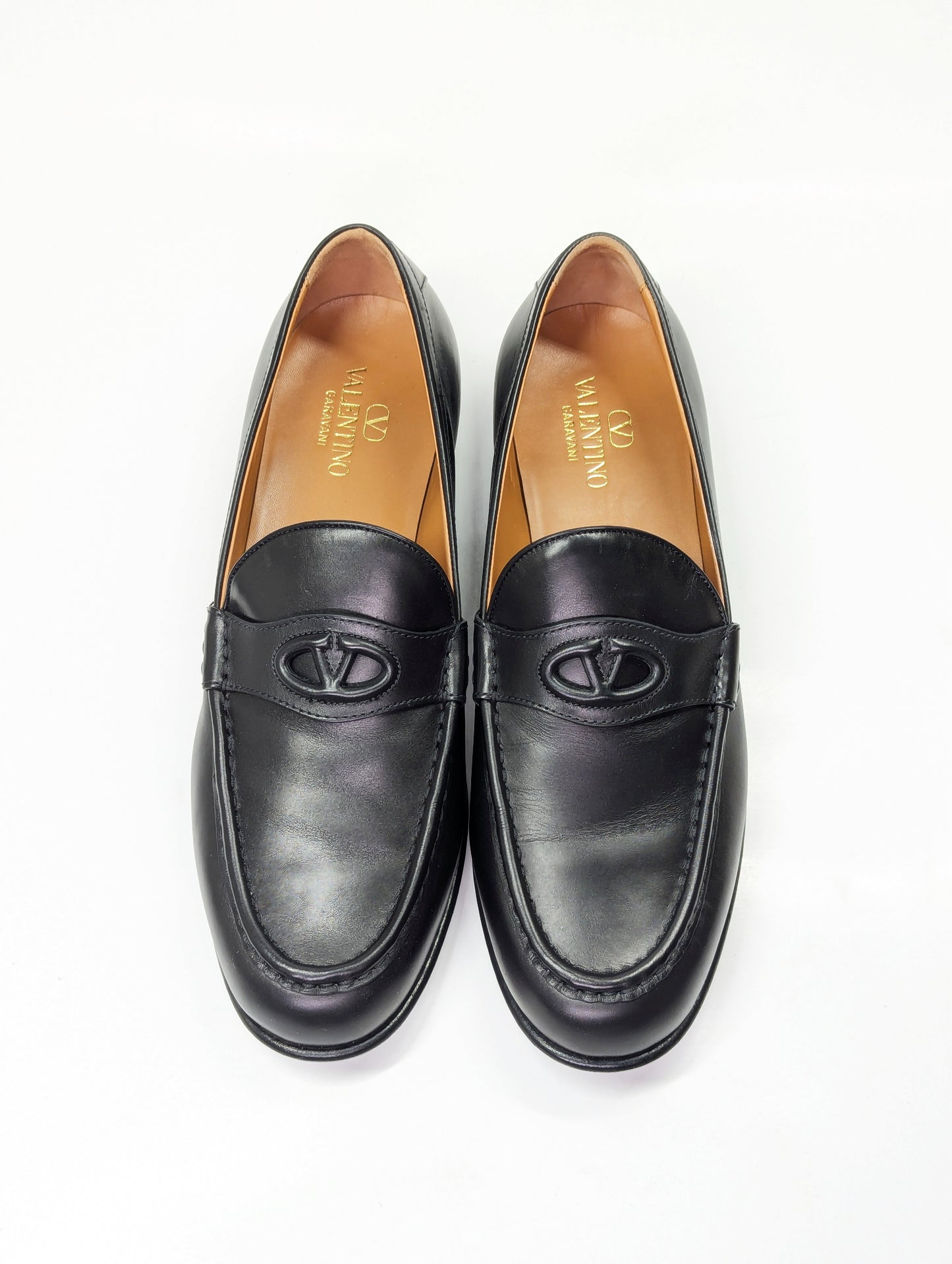 Valentino Garavani Men's Vlogo Penny Loafer in Nero Black Size 43 (MSRP $980)