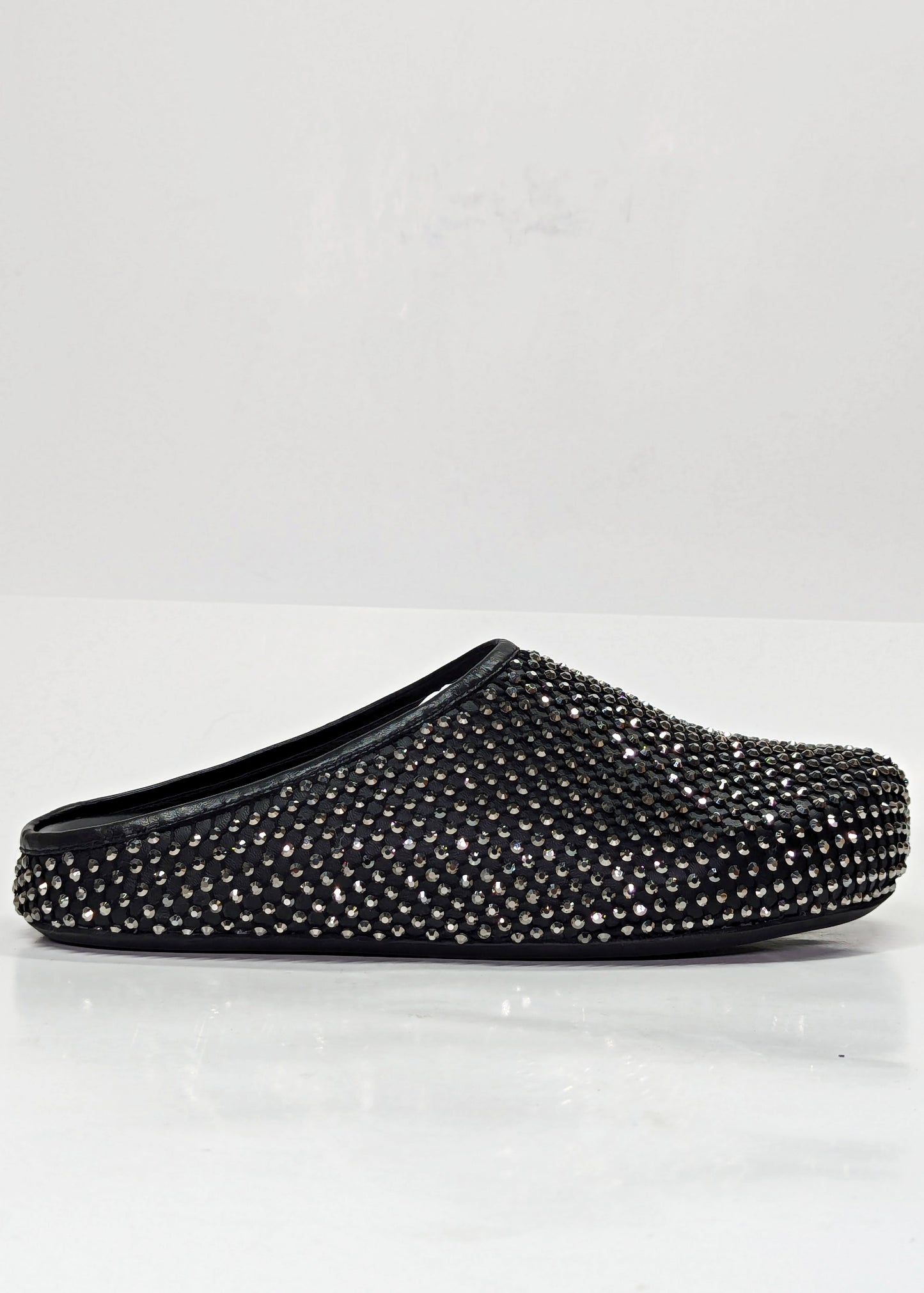 Marni Men's Fussbett Sabot Mules With Rhinestones Black Size 41 (MSRP $1,170)