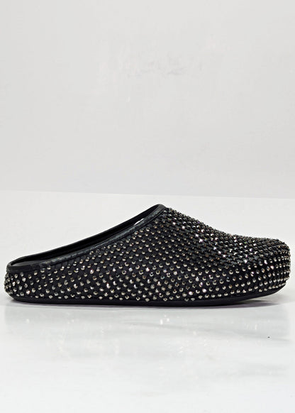 Marni Men's Fussbett Sabot Mules With Rhinestones Black Size 41 (MSRP $1,170)