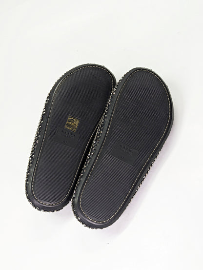 Marni Men's Fussbett Sabot Mules With Rhinestones Black Size 41 (MSRP $1,170)