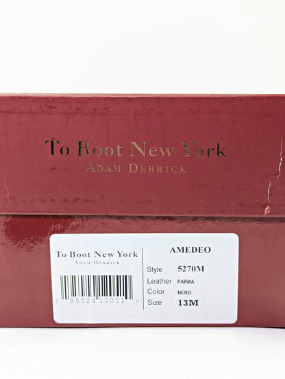 To Boot New York Men's Amedeo Plain Toe Oxfords Black Size 13 (MSRP $399)