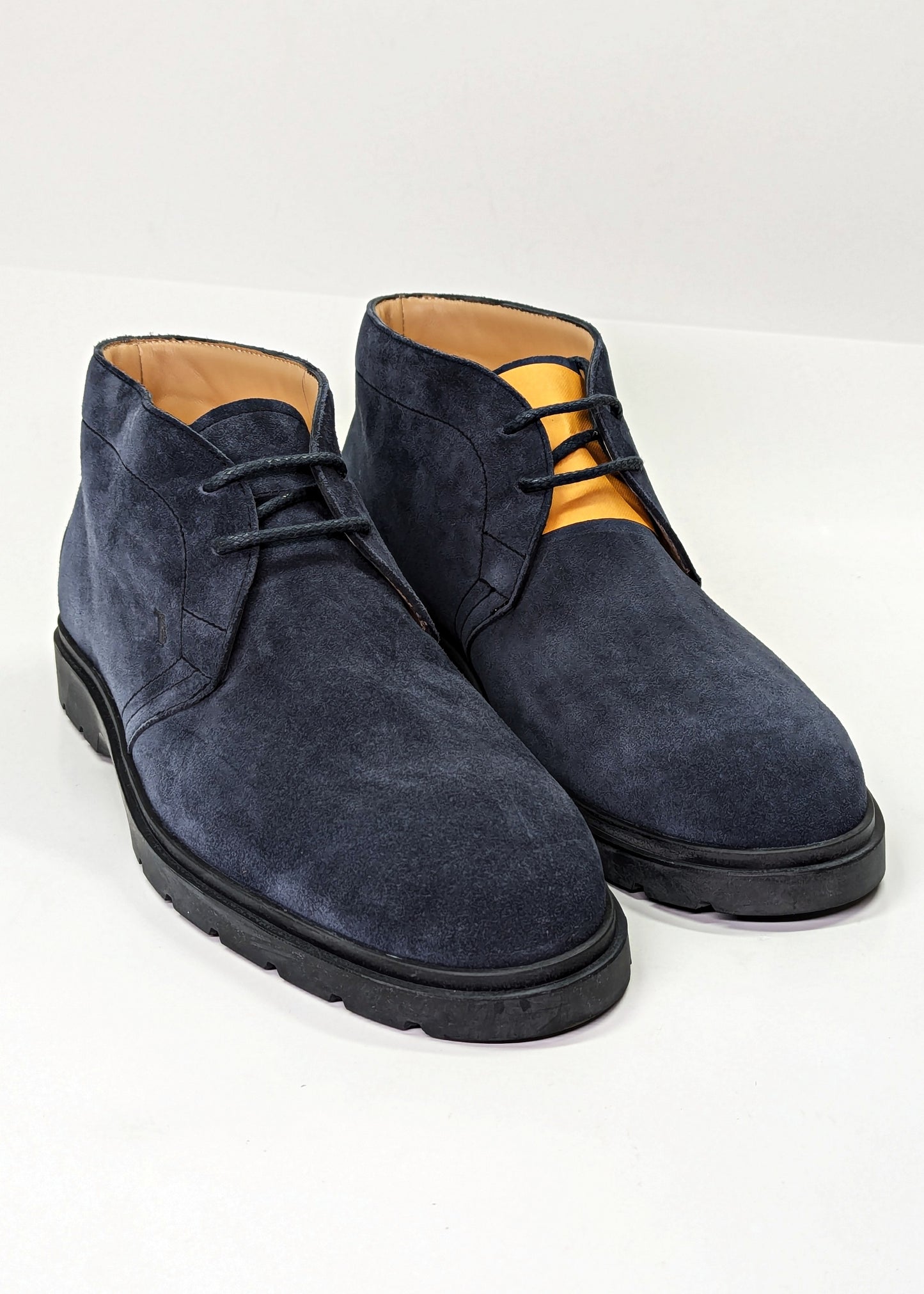 Tod's Men’s Blue Suede Desert Round Toe Ankle Boots Size 8.5 (MSRP $775)