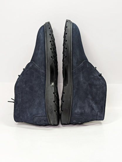 Tod's Men’s Blue Suede Desert Round Toe Ankle Boots Size 8.5 (MSRP $775)